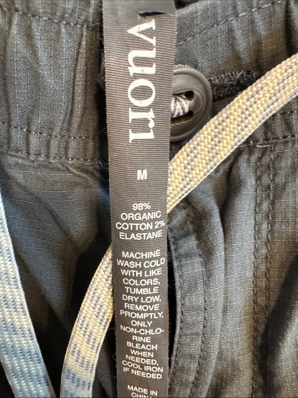 Vuori Ripstop Climber Pants Mens Charcoal Grey Hiking Stretch Cotton - Picture 8 of 9